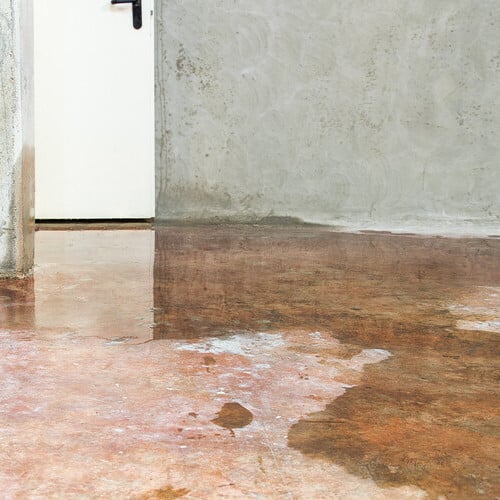 water damage to a home's foundation