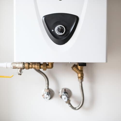 modern tankless style water heater